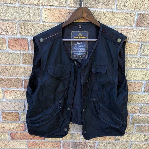 Vintage Parajumpers Zeppelin Utility Vest Jacket XL - Picture 4 of 6